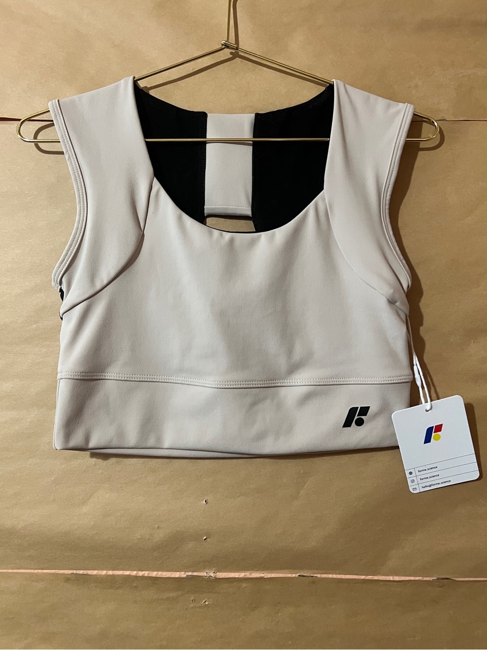 Forme | NWT Power Bra Ecru Posture Correcting Sports Bra Taylor Swift Size L
